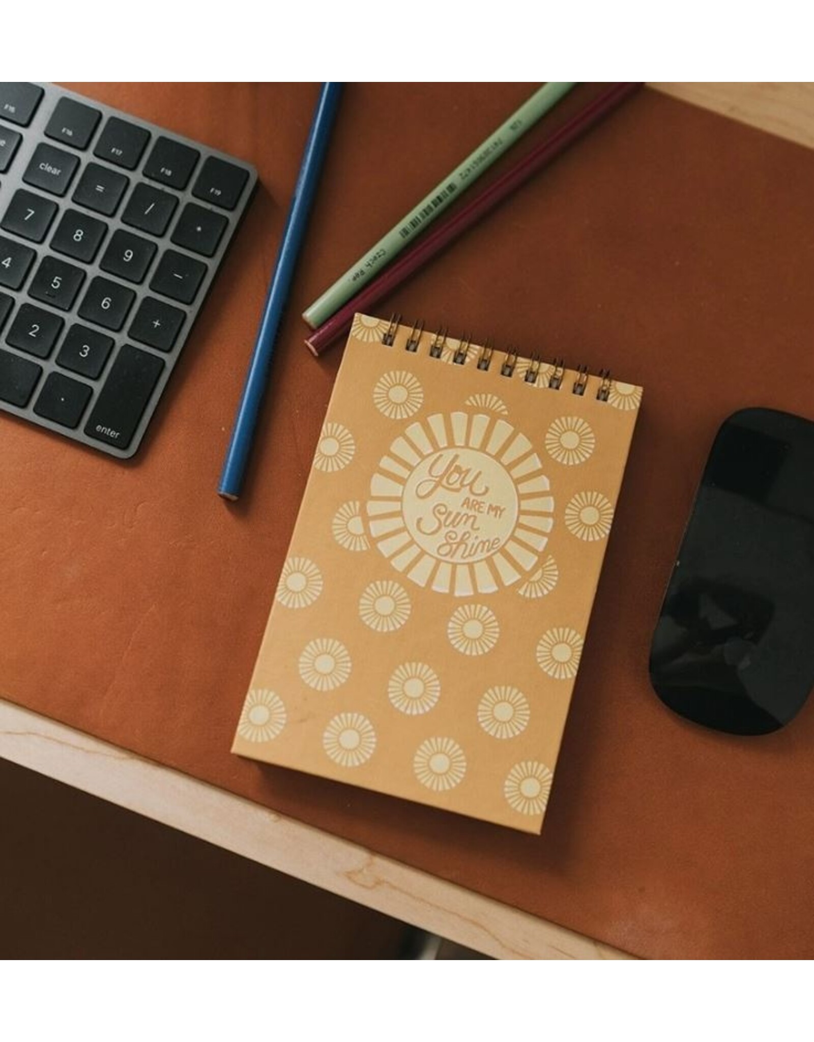 India Anju Sunshine 4x6 Spiral Notebook