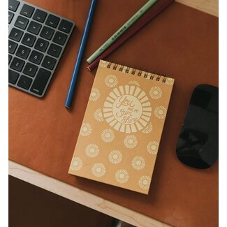 India Anju Sunshine 4x6 Spiral Notebook