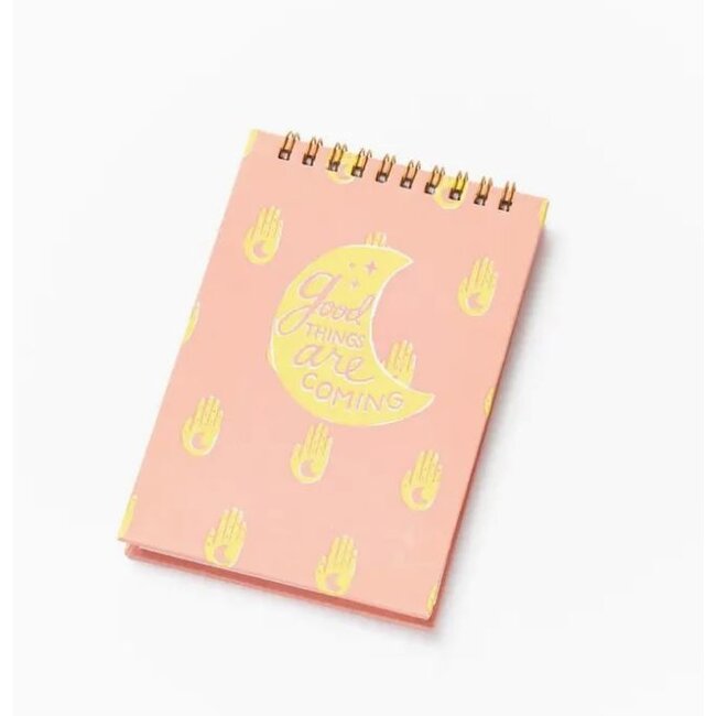 Anju Hamsa Moon 4x6 Spiral Notebook
