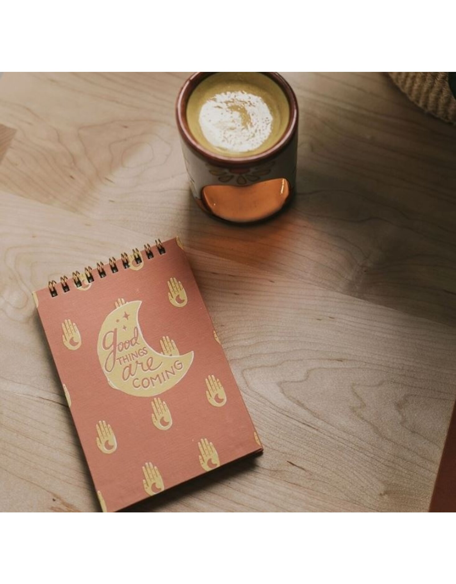 India Anju Hamsa Moon 4x6 Spiral Notebook