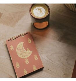 India Anju Hamsa Moon 4x6 Spiral Notebook