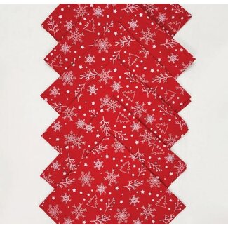 India Holiday Napkin - Red