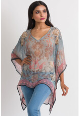 India Kumari Tunic - Silver & Rose, India