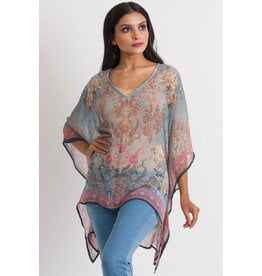 India Kumari Tunic - Silver & Rose, India