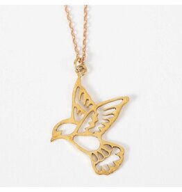 Cambodia Bombshell Peace Dove Necklace, Cambodia