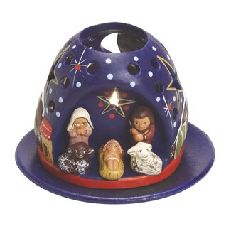 Peru Mountain Tea Light Nativity