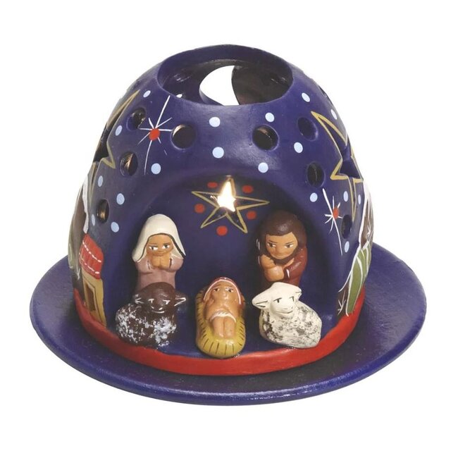 Mountain Tea Light Nativity