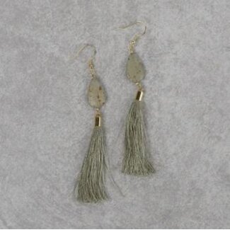 India Kala Tassel Dangle Earrings