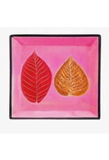 Kenya Pink Leaves Soapstone Dish