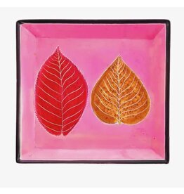 Kenya Pink Leaves Soapstone Dish