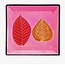 Pink Leaves Soapstone Dish
