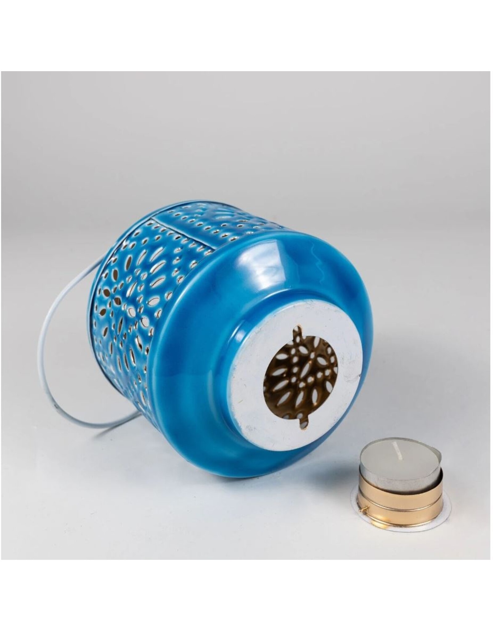 India Blue Mini Hanging Lantern, India