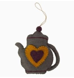 Nepal Coffee Pot Felt Ornament, Nepal