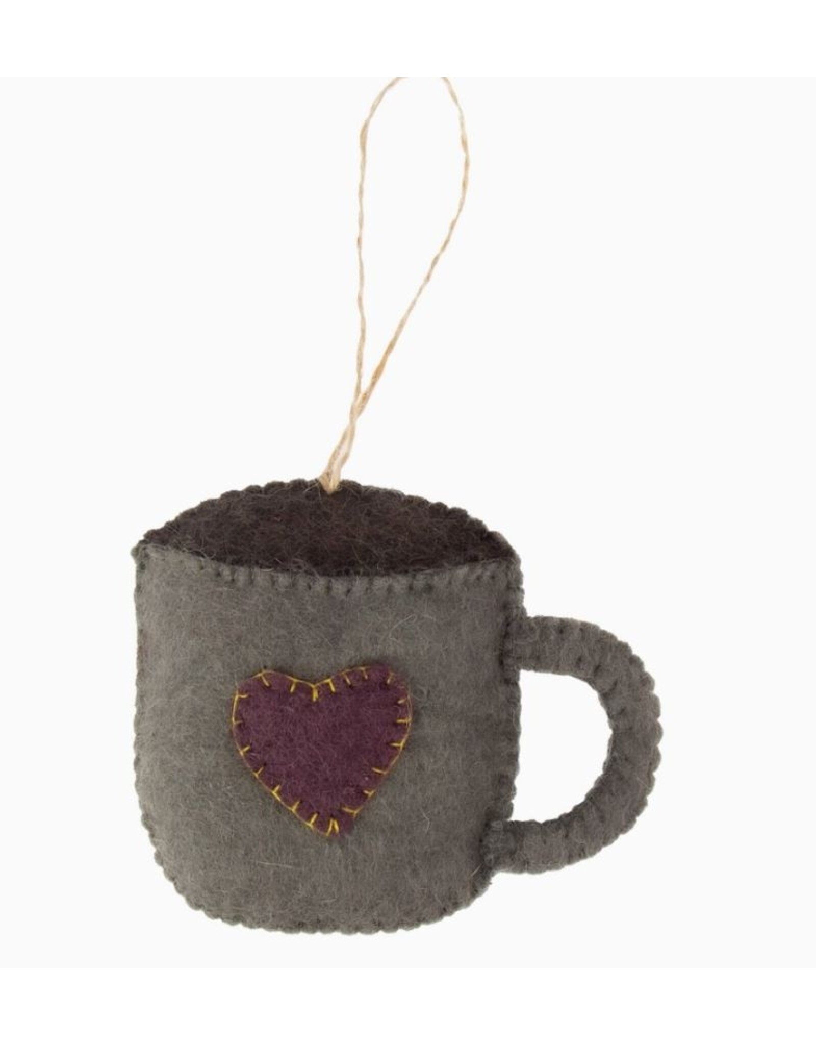 Nepal Coffee Mug Felt Ornament, Nepal