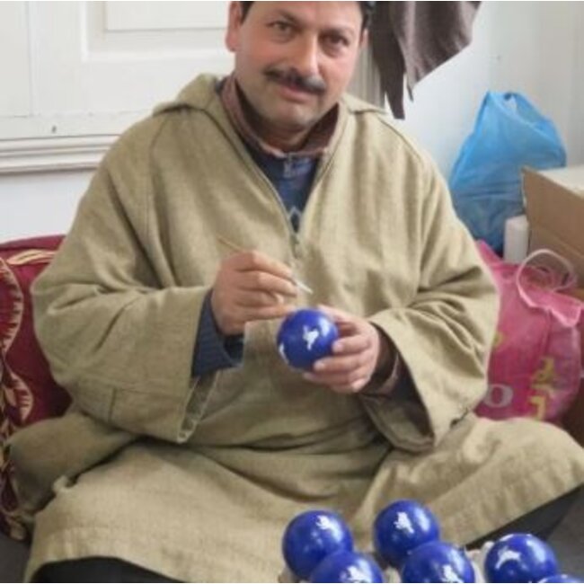 Red Dove Paper Mache Ornament