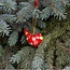 Red Dove Paper Mache Ornament