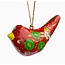 Red Dove Paper Mache Ornament