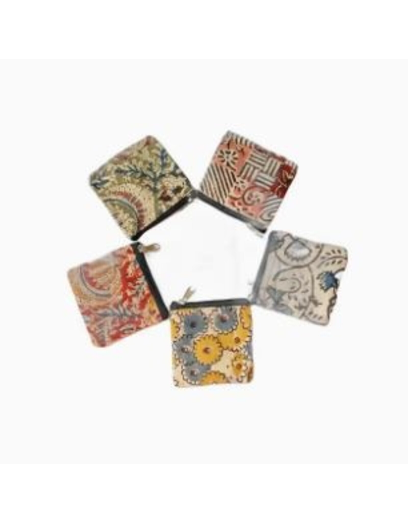 India Cotton Kalamkari Coin Purse, India