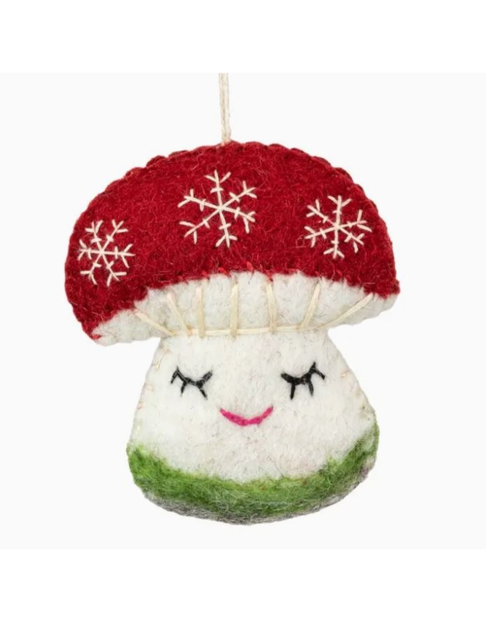 Nepal Snowflake Mushroom Ornament, Nepal
