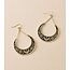 Nisha Crescent Moon Hoop Earrings