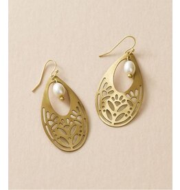 India Adhya Teardrop Pearl Earrings, India