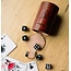 India Leather Dice Cup w/ 6 Dice