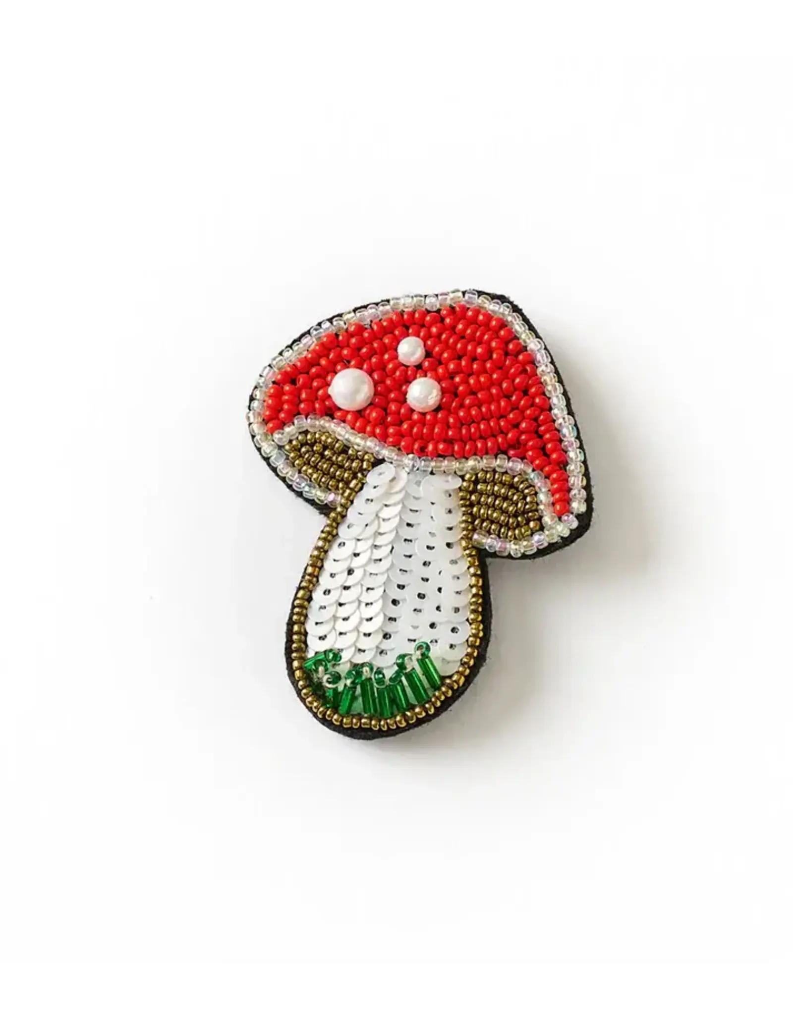 India Bala Mani Mushroom Brooch, India