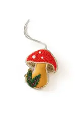 India Larissa Plush Mushroom Ornament, India