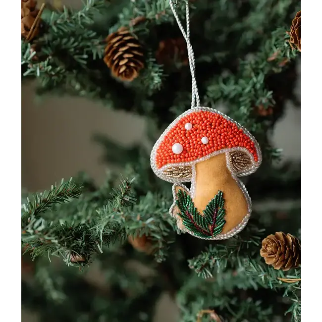 Larissa Plush Mushroom Ornament