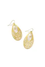 India Adhya Teardrop Pearl Earrings, India