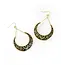 Nisha Crescent Moon Hoop Earrings