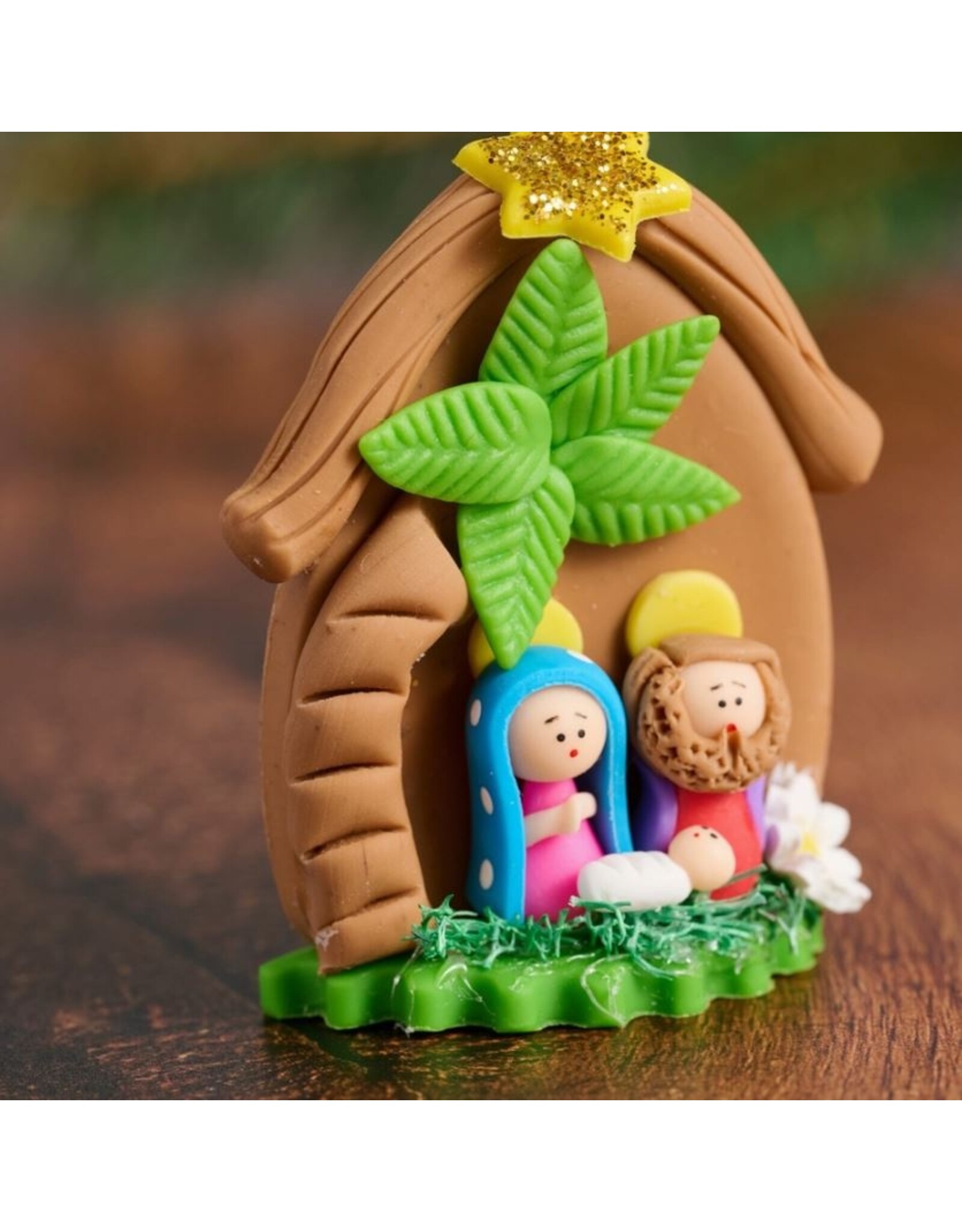 Ecuador Bread Dough Mini Nativity, Ecuador