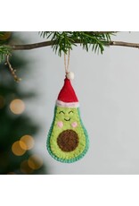India Felt Avocado Ornament, India
