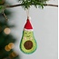 India Felt Avocado Ornament