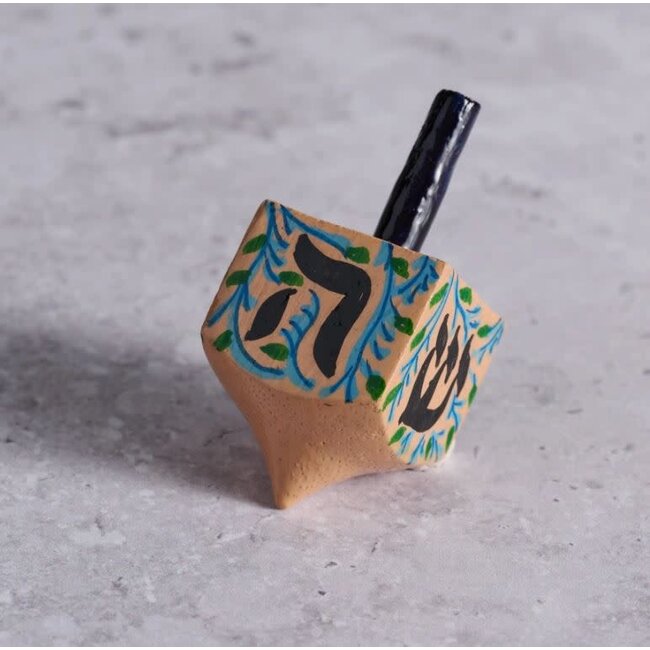 Painted Wood Dreidel