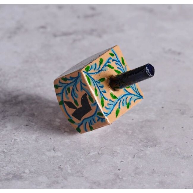 Painted Wood Dreidel