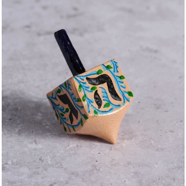 Painted Wood Dreidel