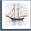 Quilled Card - Schooner at Sunset