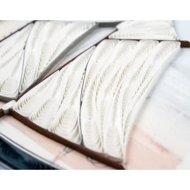 Quilling Card - Schooner at Sunset