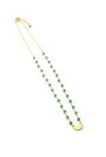 India Gladiolus Crystal Necklace, India