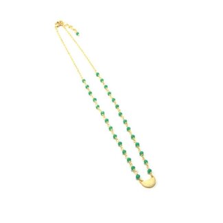 India Gladiolus Crystal Necklace