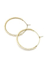 India Freshwater Pearl Hoops, Peru