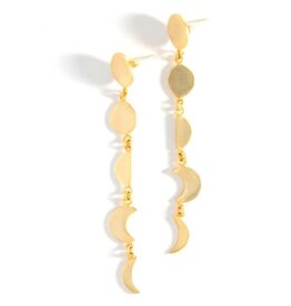 India Dusk Til Dawn Moon Dangle Earrings, India
