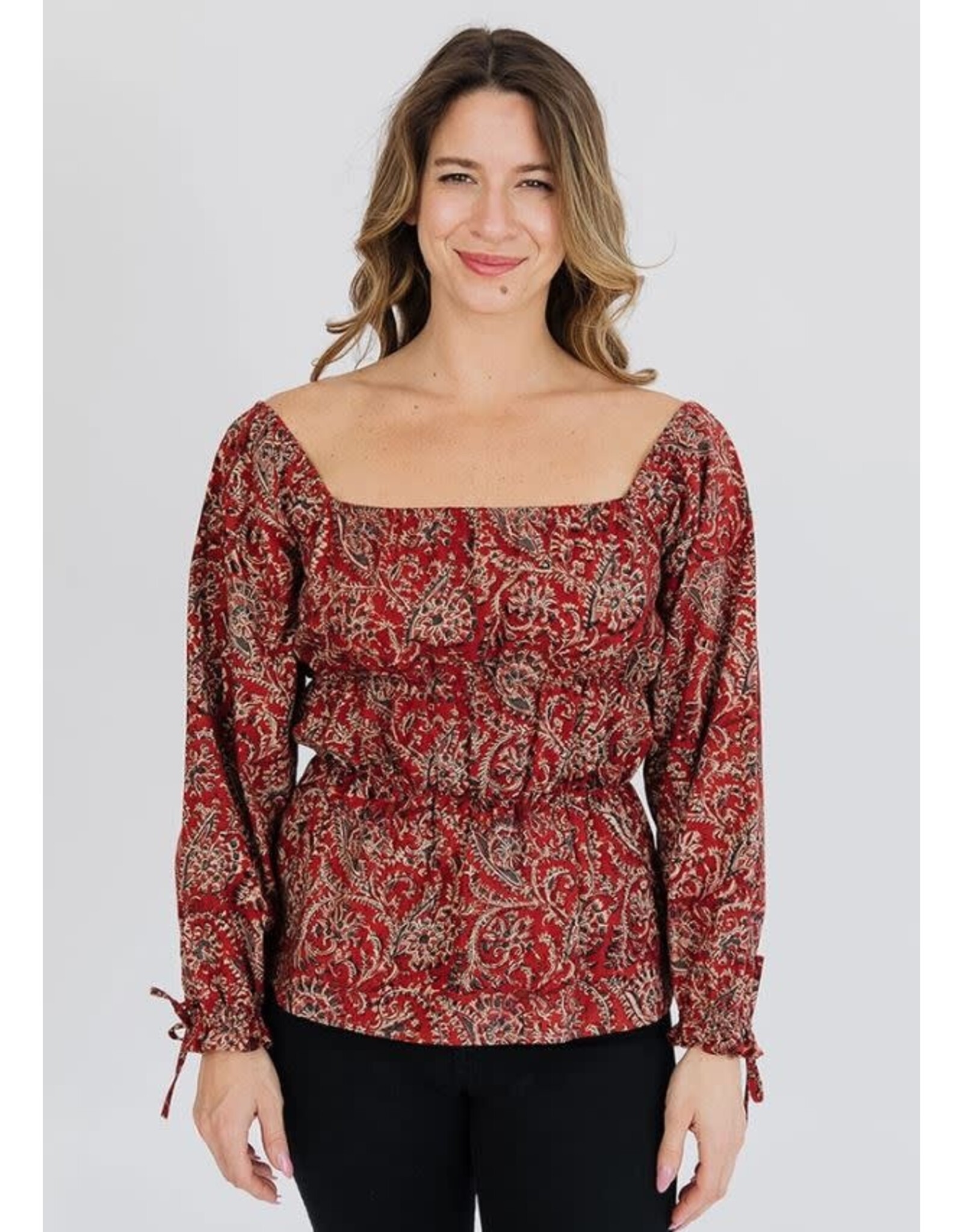 India Jules Top Red, India