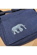 Nepal Navy Blue Elephant Messenger Bag, Nepal