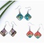 Small Glass Earrings - Diamond