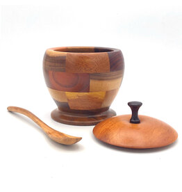 Nicaragua Tropical Hardwood Sugar Bowl, Nicaragua