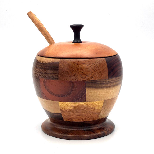 Tropical Hardwood Sugar Bowl