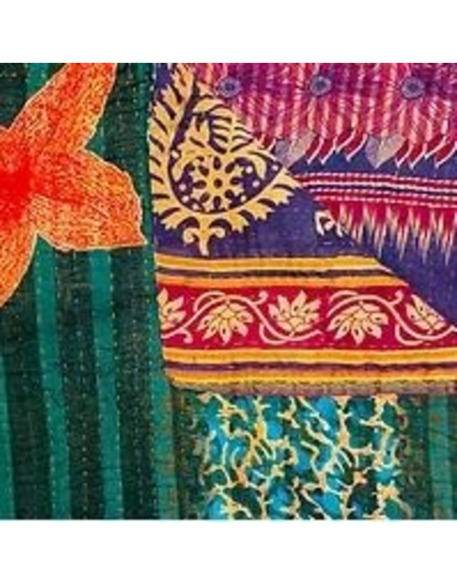 Bangladesh Upcycled Sari Throw (78x39), Bangladesh