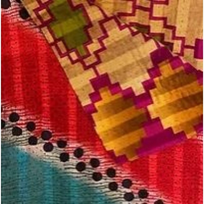 Upcycled Sari Throw (39x78)